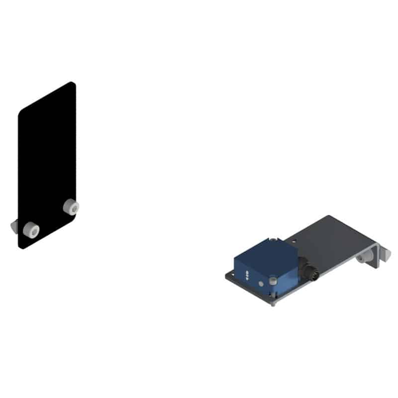 Position measuring system, horizontal axis on crane rail