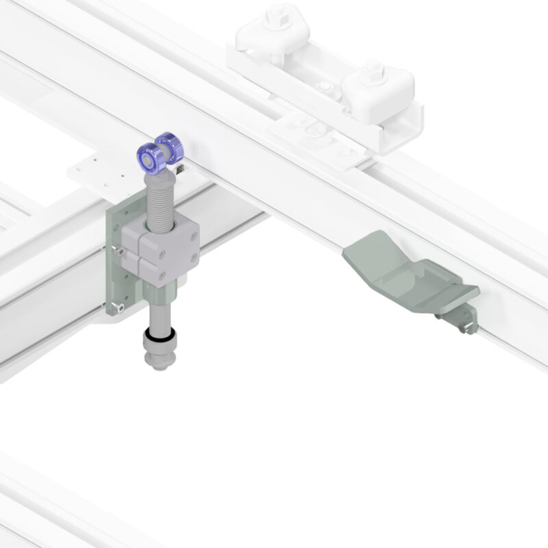 BHL015 Rastrolle mit Auffahrrampe für Kranbrücke Einspur / Zweispur